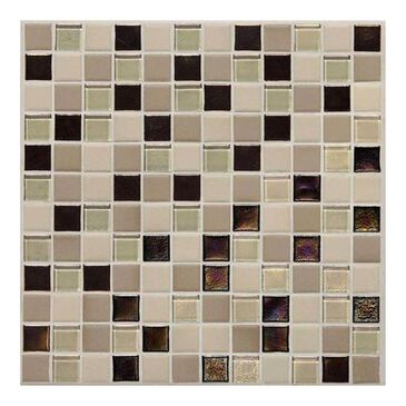 Dal-Tile Coastal Keystones Sunset Cove 12" x 24" Glass and Stone Mosaic Sheet, , large