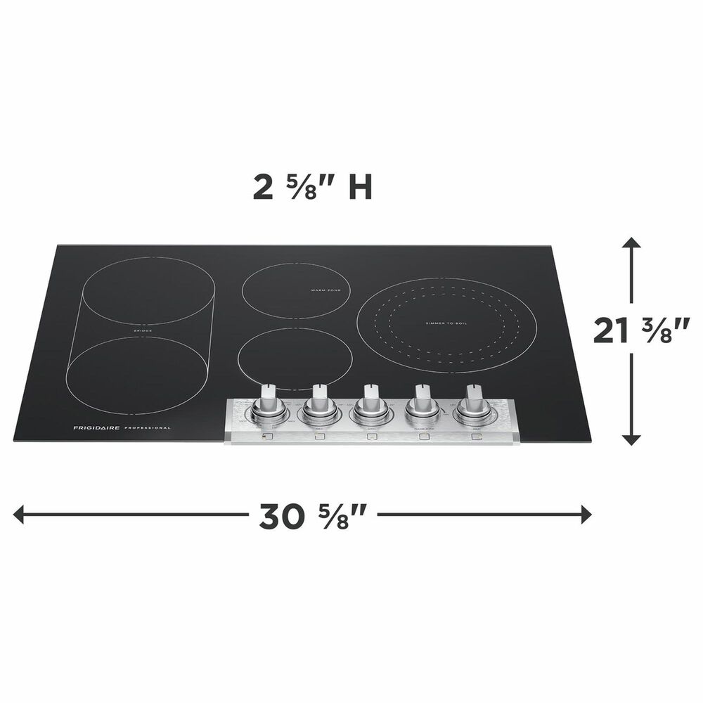 Frigidaire Professional Professional 2-Piece Kitchen Package with 30" Microwave Combination Wall Oven and 30" Electric Cooktop in Stainless Steel, , large