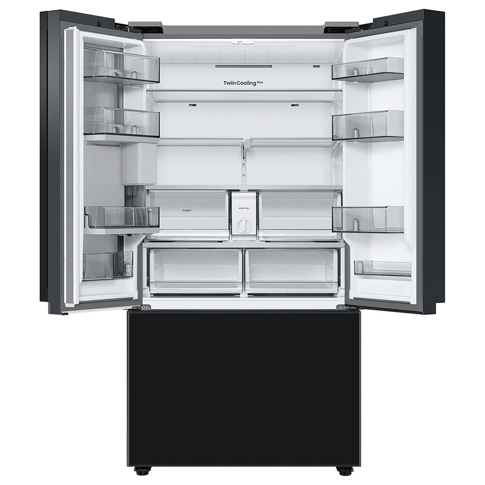 Samsung - Bespoke 24 Cu. ft. Counter Depth 3-Door French Door Refrigerator with Autofill Water Pitcher - White Glass