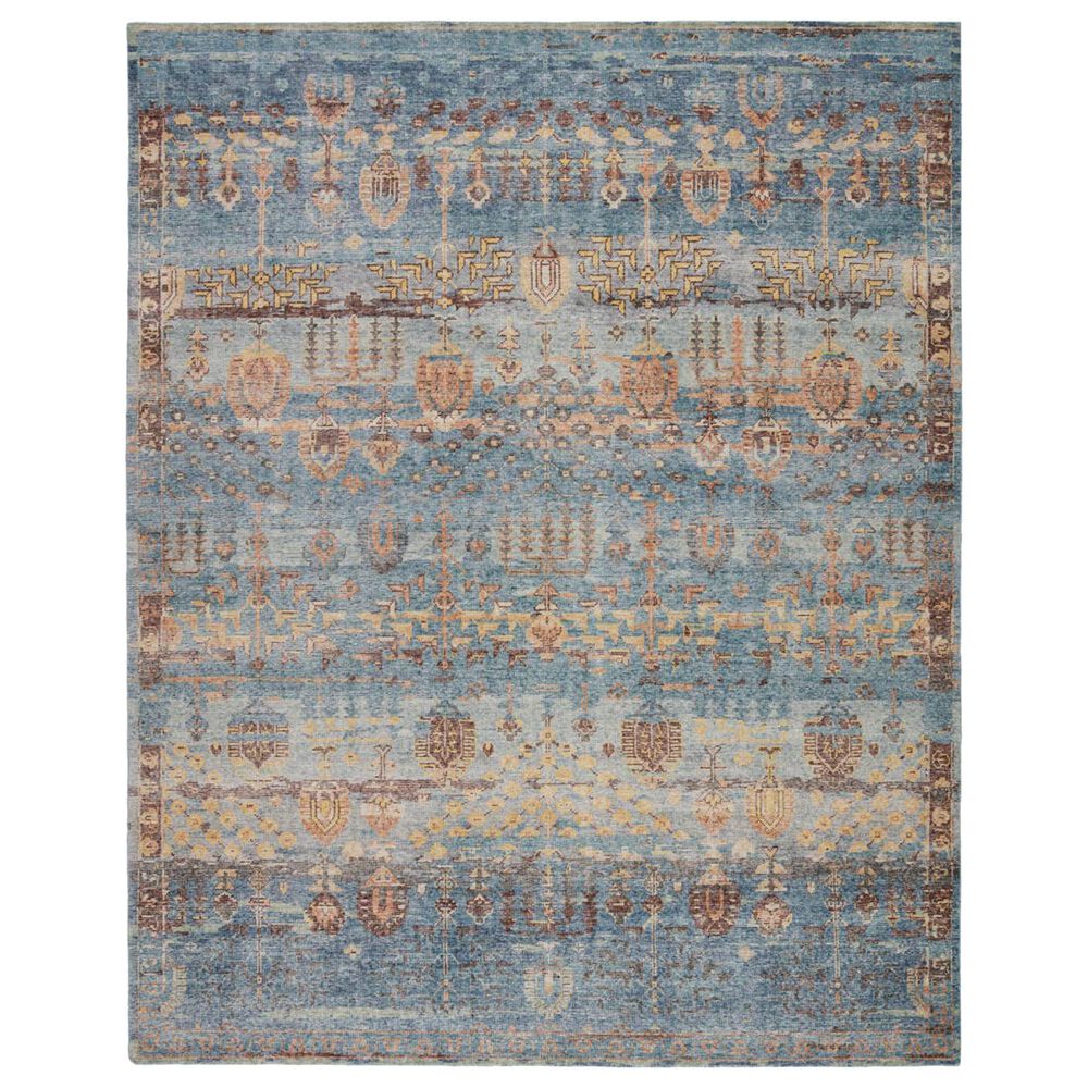 Jaipur Eden Acantha 3" x 10" Aegean Blue Runner, , large