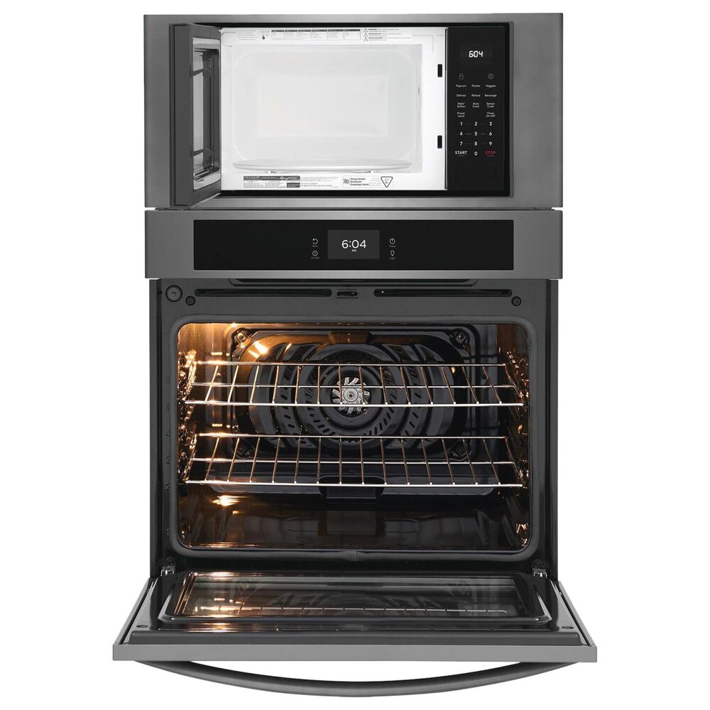 Frigidaire 30" Microwave Combination Wall Oven in Black Stainless Steel, , large