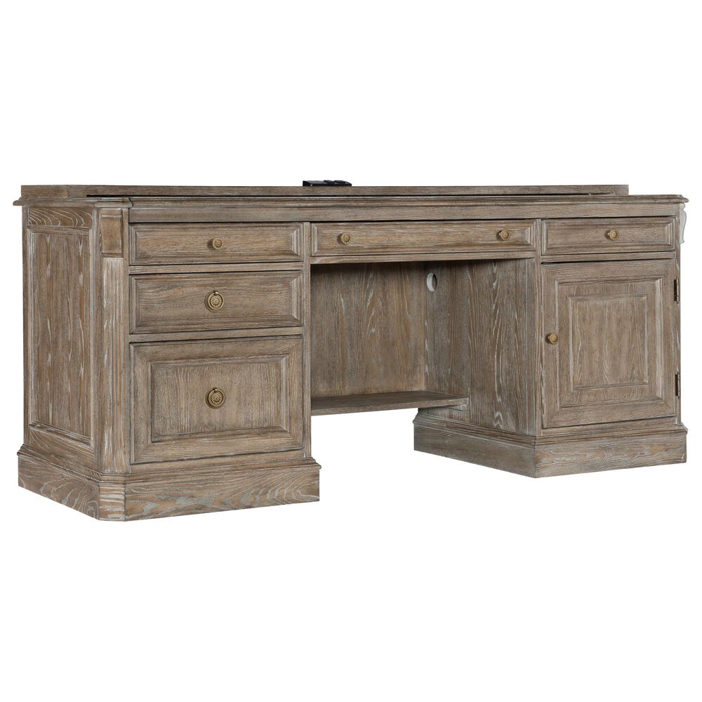 Hooker Furniture Home Office Sutter Computer Credenza in Claro, , large
