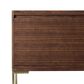 James Martin Vanities Mantova 35.4" Single Vanity Cabinet in Mid-Century Walnut and Champagne Brass, , large