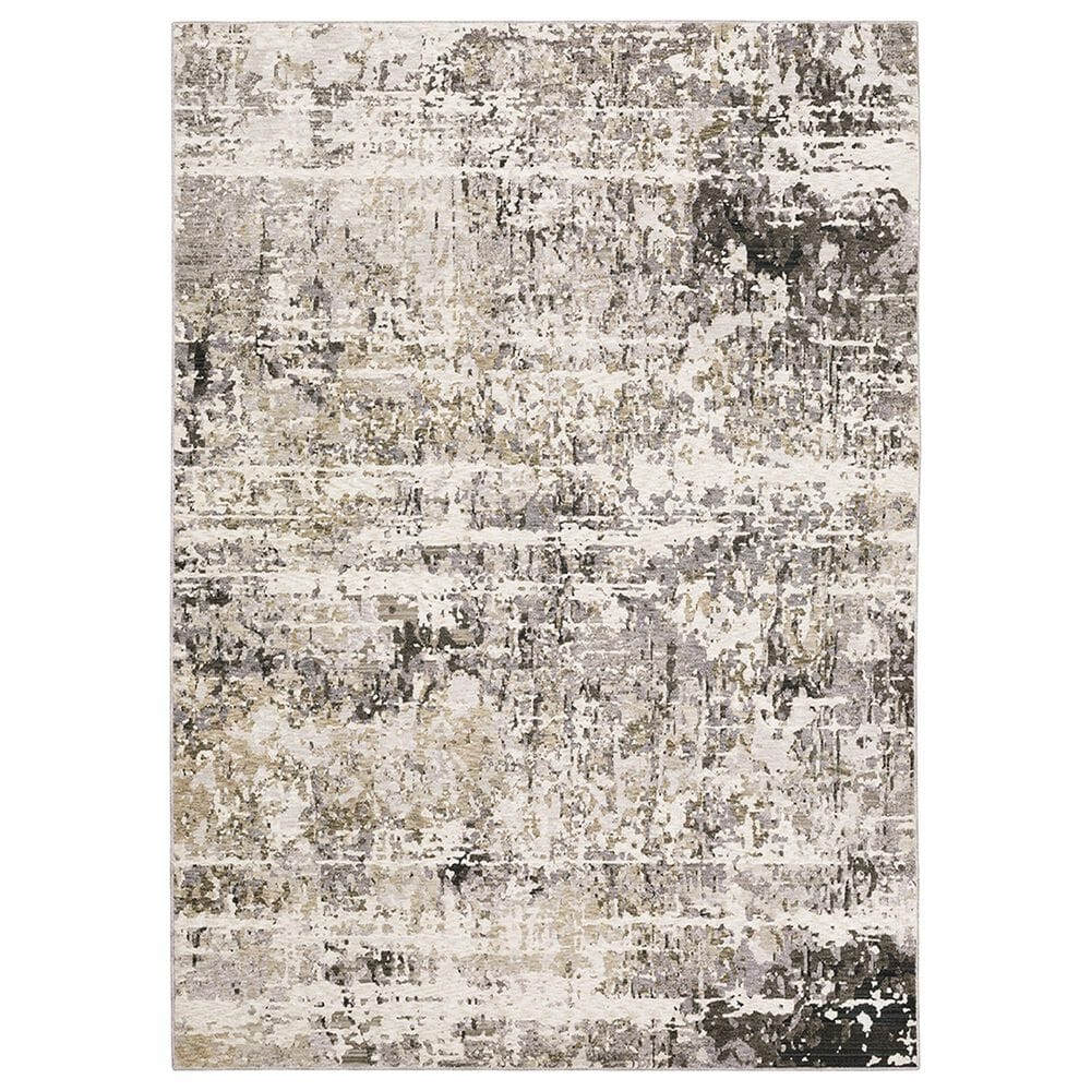 Oriental Weavers Nebulous Chaos 2"3" x 7"6" Grey Runner, , large