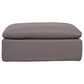 Moe"s Home Collection Clay Ottoman in Grey, , large