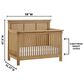 Oxford Baby Mystic 4-In-1 Convertible Crib in Honey, , large