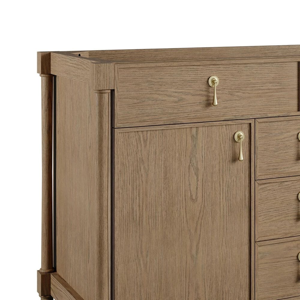 James Martin Kinnsden 48" Single Bathroom Vanity Cabinet in Weathered Oak, , large
