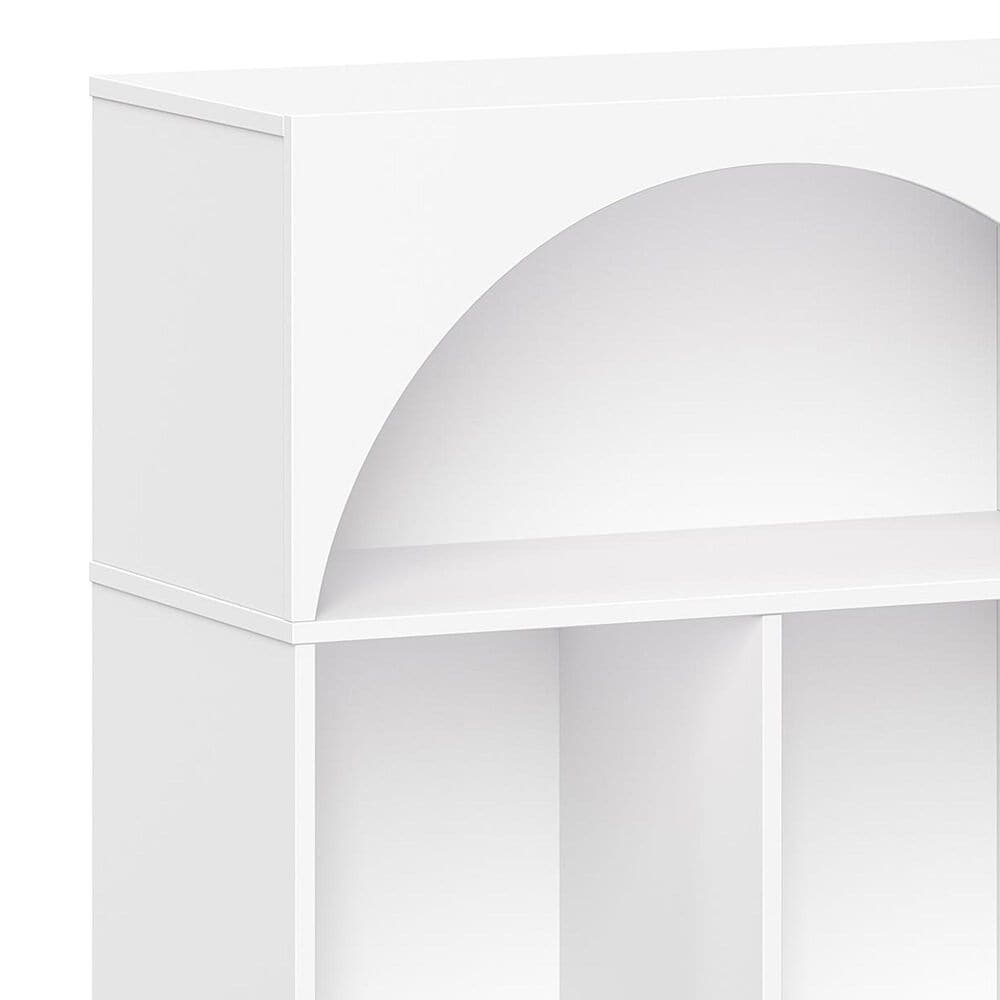 RiverRidge Home Kids Curve Appeal 23" 4-Cubby Bookcase in White, , large