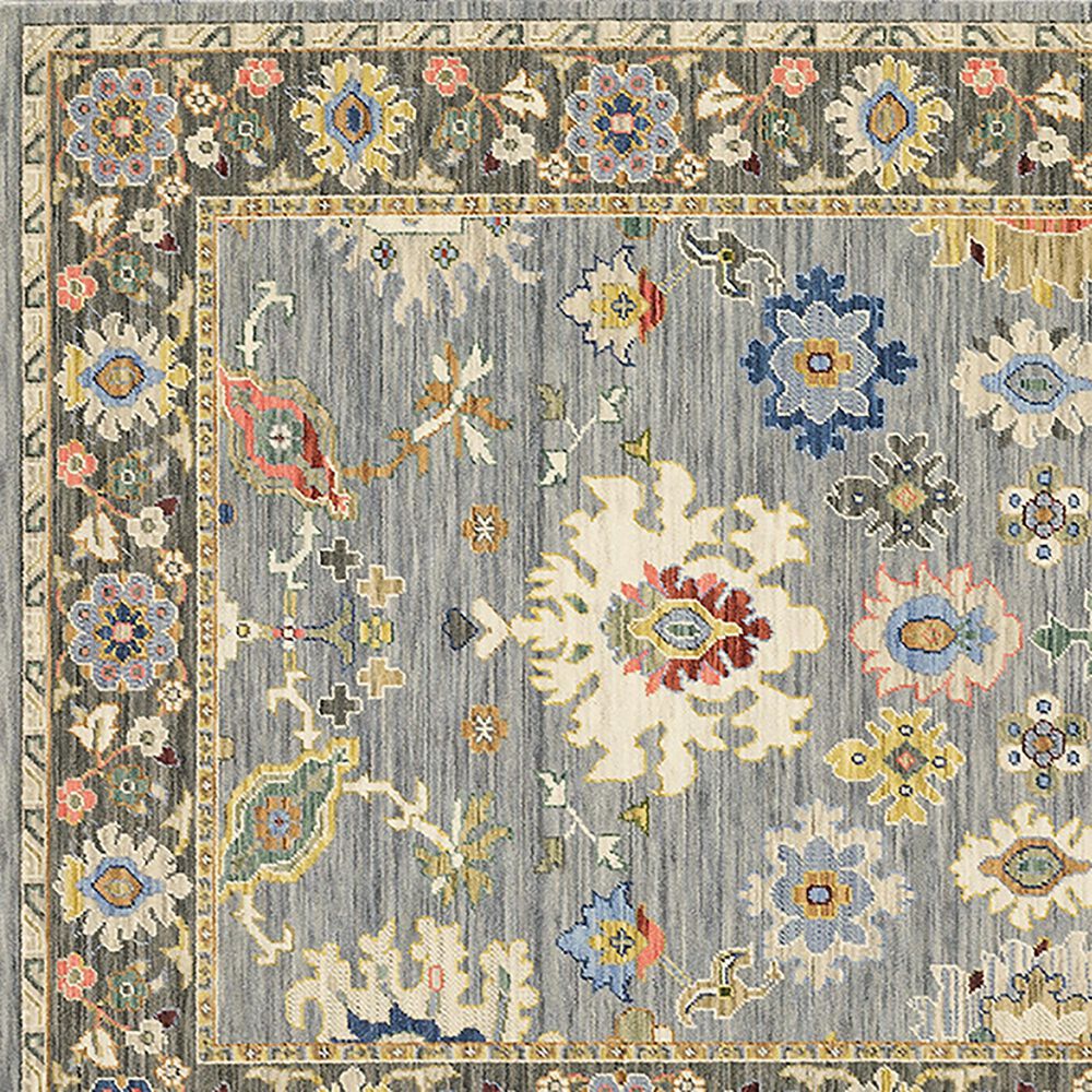 Oriental Weavers Lucca Floral Border 2&#39; x 3&#39; Blue Area Rug, , large