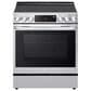 LG 2-Piece Kitchen Package with 6.3 Cu. Ft. Slide-In Electric Range and 1.7 Cu. Ft. Over-The-Range Microwave in Stainless Steel, , large