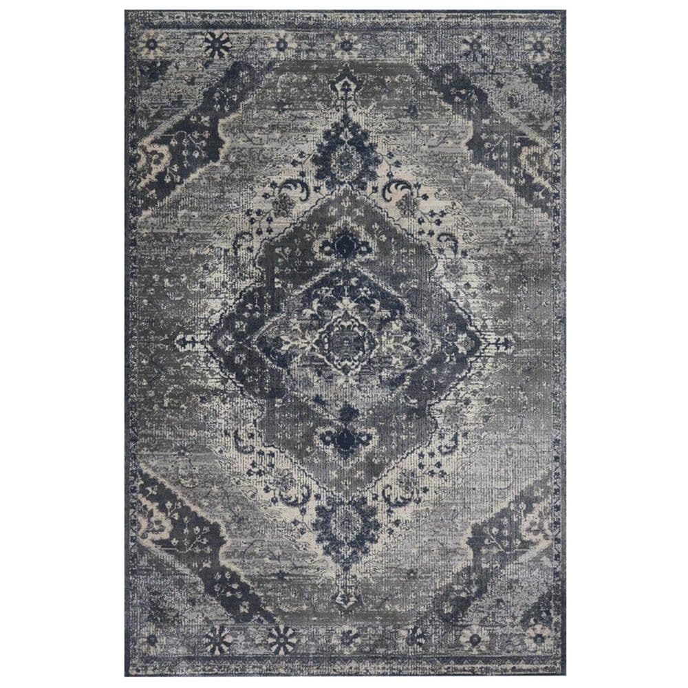Magnolia Home Everly VY-07 12" x 15" Gray and silver Area Rug, , large