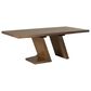 Linon Home Decor Callahan Dining Table with Leaf in Brown - Table Only, , large