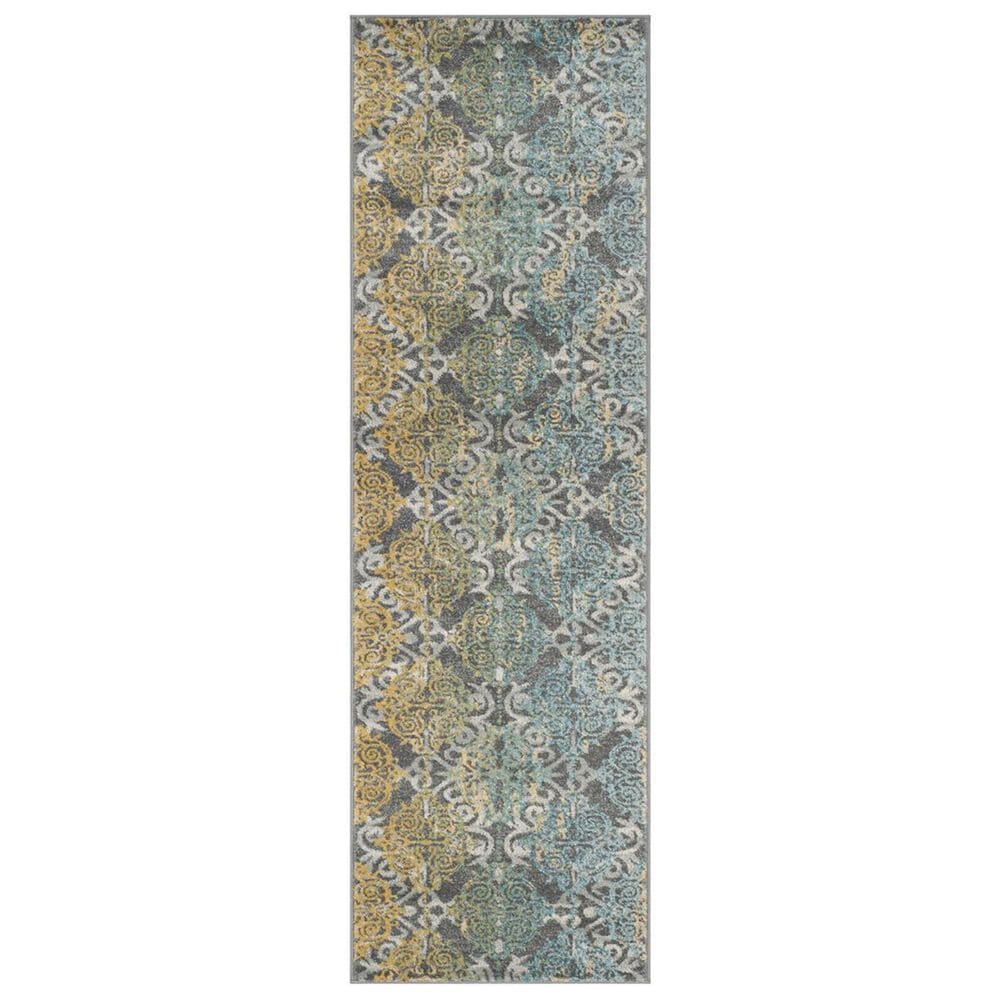Safavieh Evoke EVK230D-27 2&#39;2&quot; x 7&#39; Grey/Ivory Runner, , large
