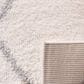 Safavieh Parma Shag PMA515A 4" x 6" Cream and Grey Area Rug, , large