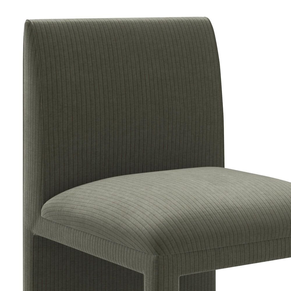 Caracole Classic Precipice Side Chair in Velvet Eucalyptus, , large