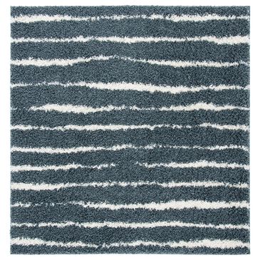 Safavieh Venus Shag 5"3" Square Dark Grey and Ivory Area Rug, , large