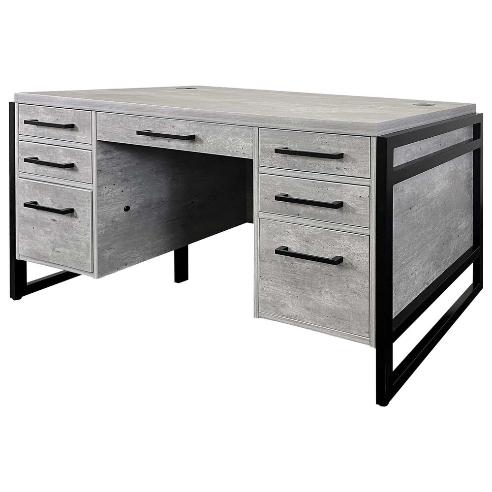 Wycliff Bay Mason Writing Desk in Black and Gray, , large