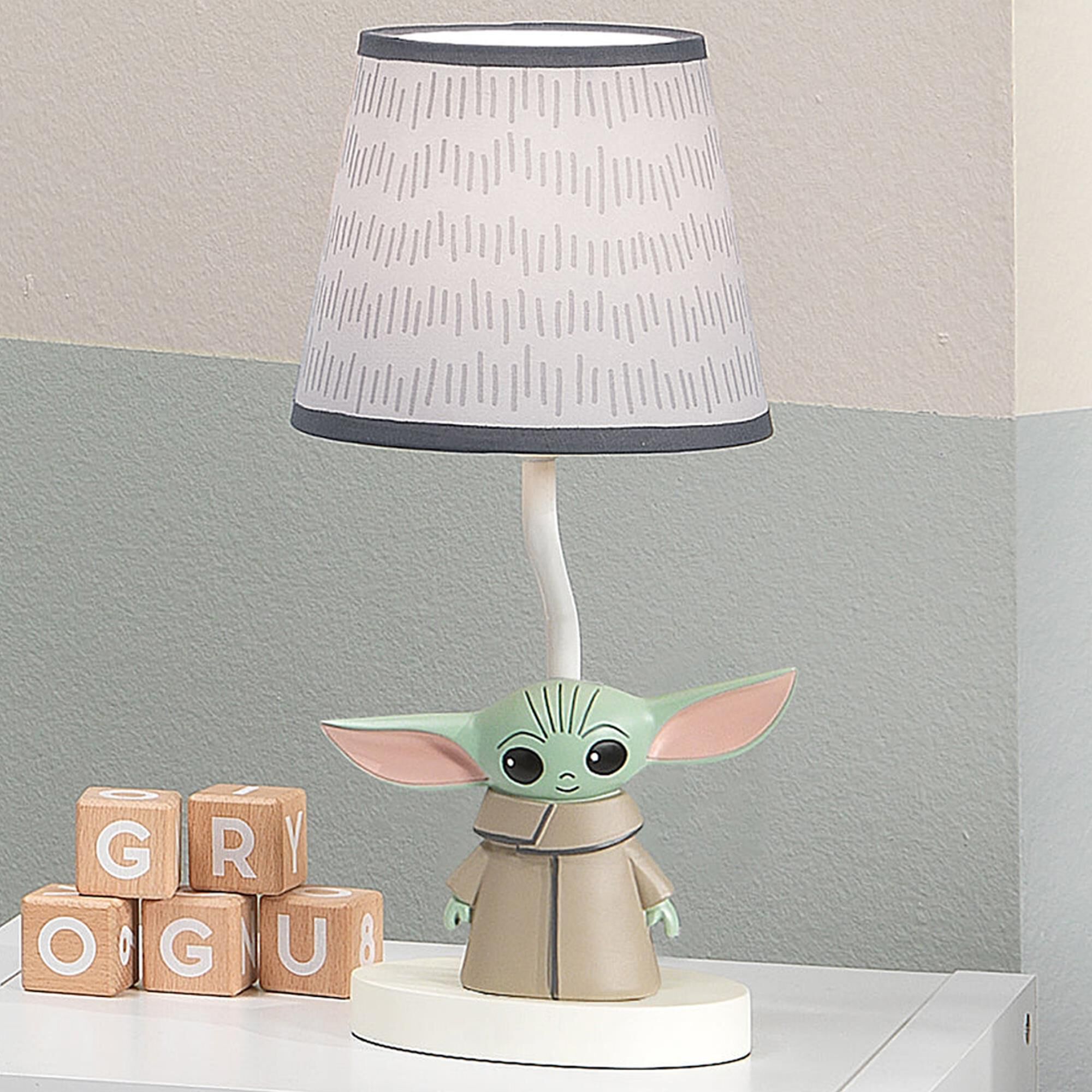 Lambs and Ivy Star Wars The Child Baby Yoda Nursery Lamp with Bulb