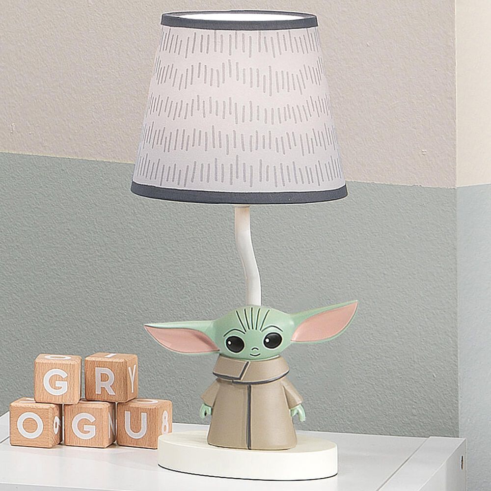 Lambs and Ivy Star Wars The Child Baby Yoda Nursery Lamp with Bulb in