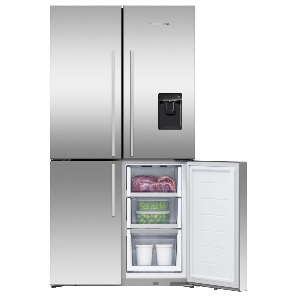 Fisher &amp; Paykel 36&quot; 4-Door French Door Refrigerator in Stainless Steel, , large