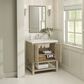 James Martin Vanities Breckenridge 30" Single Vanity in Whitewashed Oak with 3 cm Lime Delight Quartz Top, , large