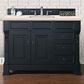 James Martin Vanities Brookfield 48" Single Bathroom Vanity in Antique Black with 3 cm Eternal Marfil Quartz Top and Rectangle Sink, , large