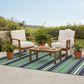 Oriental Weavers Havana Striped Green and Navy 7"10" x 10" Indoor/Outdoor Area Rug, , large