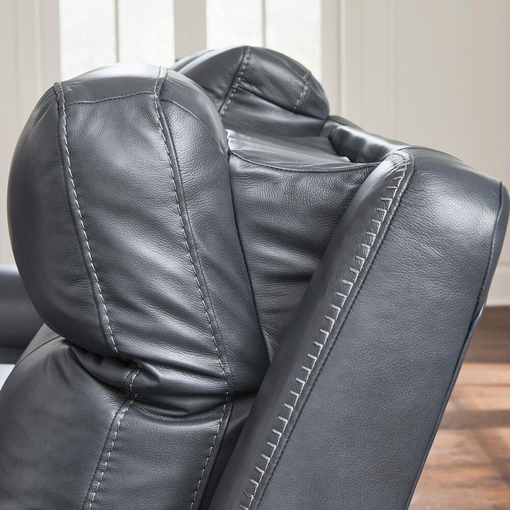 Ashley Next Move Power Reclining Console Loveseat in Admiral, , large