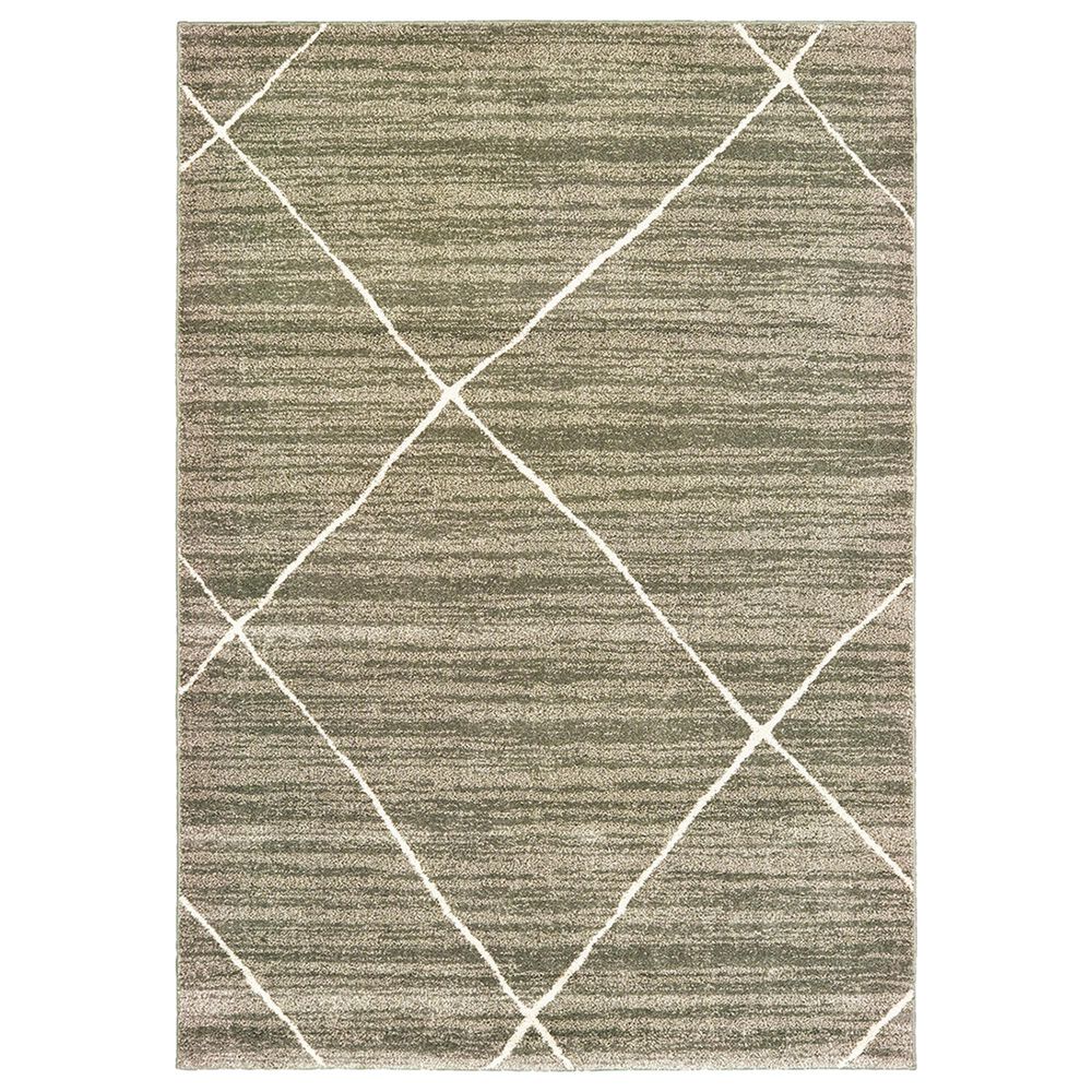 Oriental Weavers Carson 9661A 9"10" x 12"10" Grey Area Rug, , large