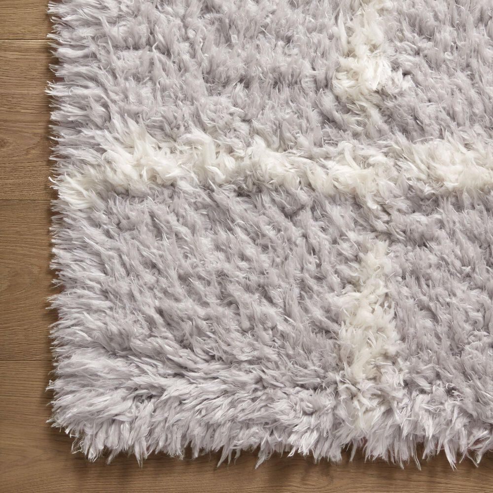 Angela Rose Amira 9&#39;2&quot; x 12&#39;6&quot; Silver and Ivory Area Rug, , large