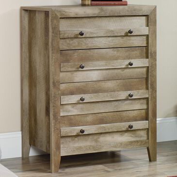 Sauder Dakota Pass 4 Drawer Chest in Craftsman Oak, , large