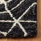 Safavieh Micro-Loop MLP174H 5" x 8" Charcoal and Ivory Area Rug, , large