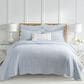 Levtex Martha Stripe 3-Piece King Quilt Set in Blue and White, , large