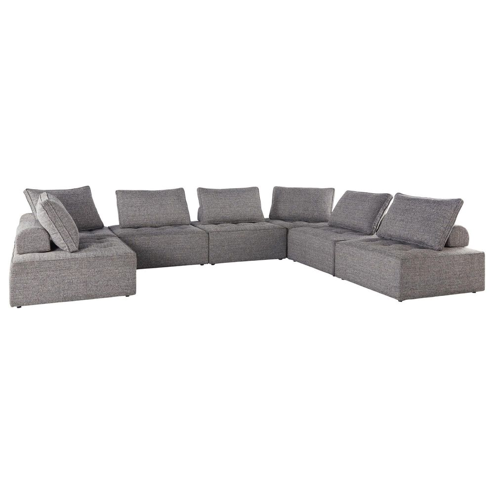Ashley Bree Zee 7-Piece Outdoor Sectional in Brown, , large