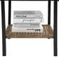 Hearth and Haven 3-Piece Patio Chat Set with Gray Cushion in Black, , large