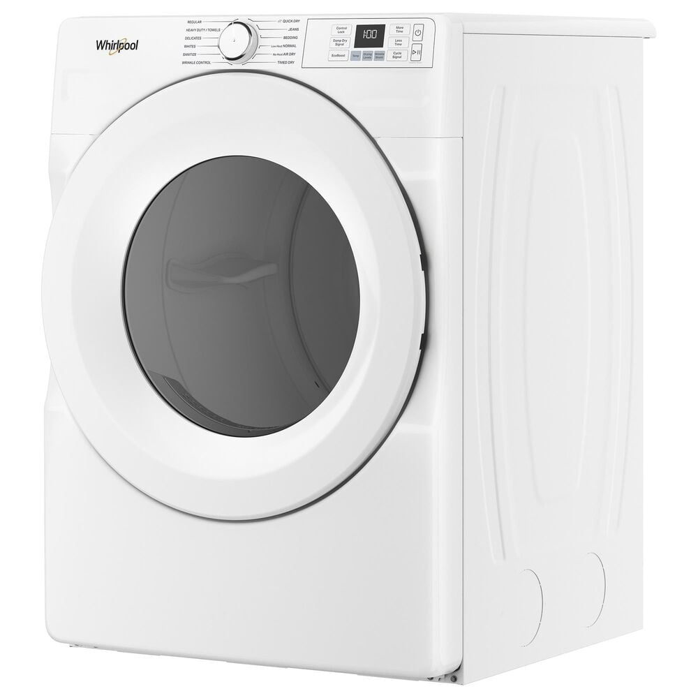 Whirlpool 7.4 Cu. Ft. Smart Front Load Gas Dryer with Quick Dry Cycle in White, , large