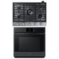 Samsung 2-Piece Kitchen Package with Matte Black 30" Single Wall Oven and Stainless Steel 30" Gas Cooktop, , large