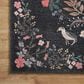 Rifle Paper Co Maison Tuileries 2"6" x 7"6" Black Runner, , large
