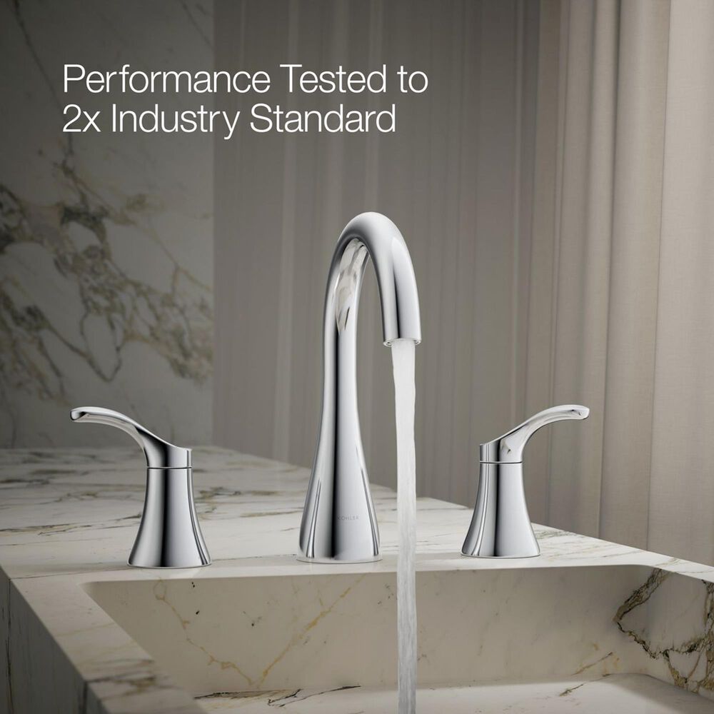 Kohler Simplice Widespread Bathroom Sink Faucet in Polished Chrome, , large