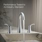 Kohler Simplice Widespread Bathroom Sink Faucet in Polished Chrome, , large