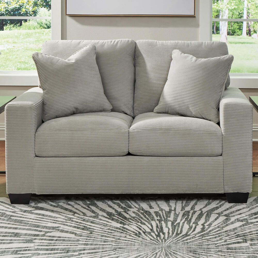 Ashley Greenbriar Stationary Loveseat in Smoke, , large