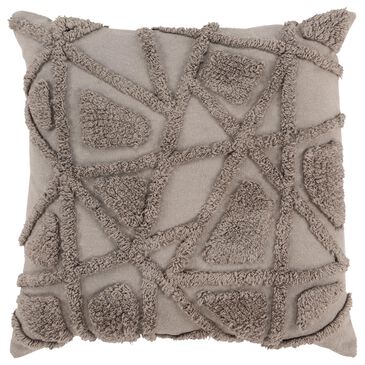 Rizzy Home 20" x 20" Down Filled Knife Edged Throw Pillow in Gray, , large