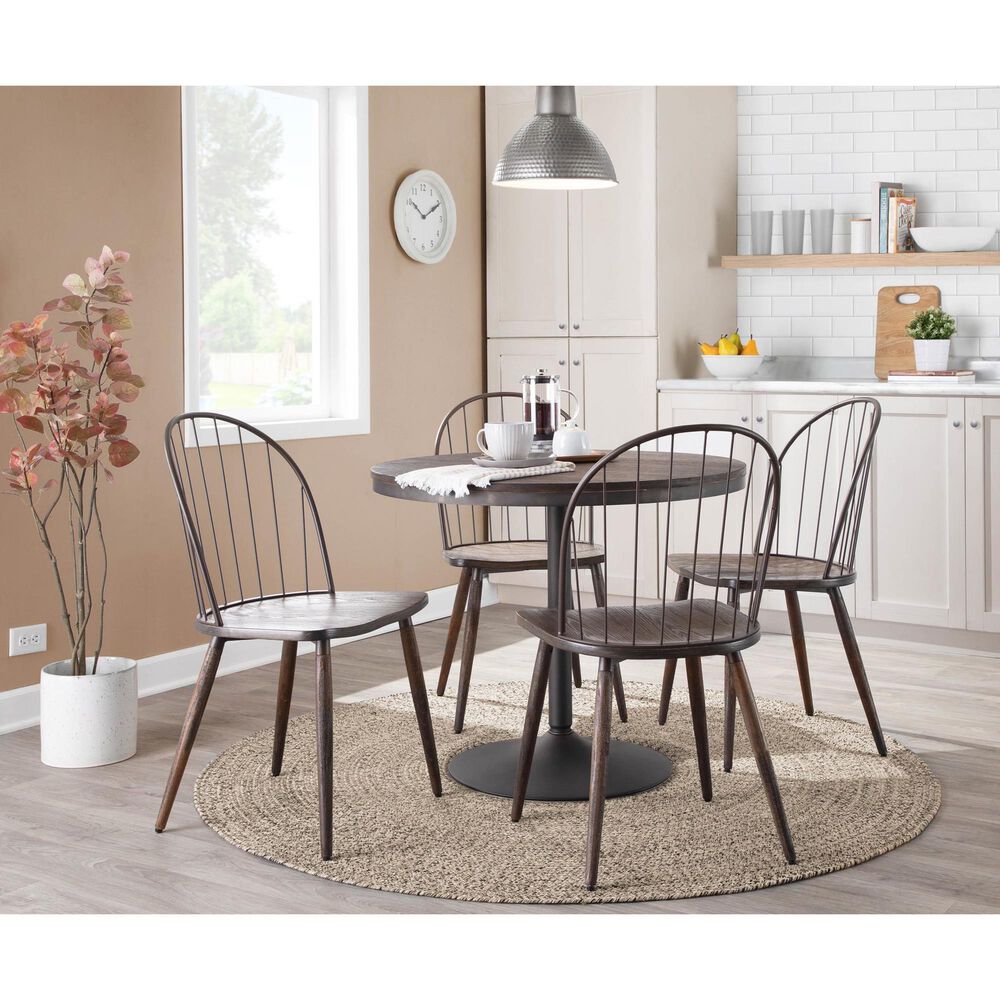 Lumisource Dakota Dining Table in Espresso - Table Only, , large