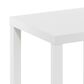 HOMLUX 20" Square Parsons Side Table in White, , large