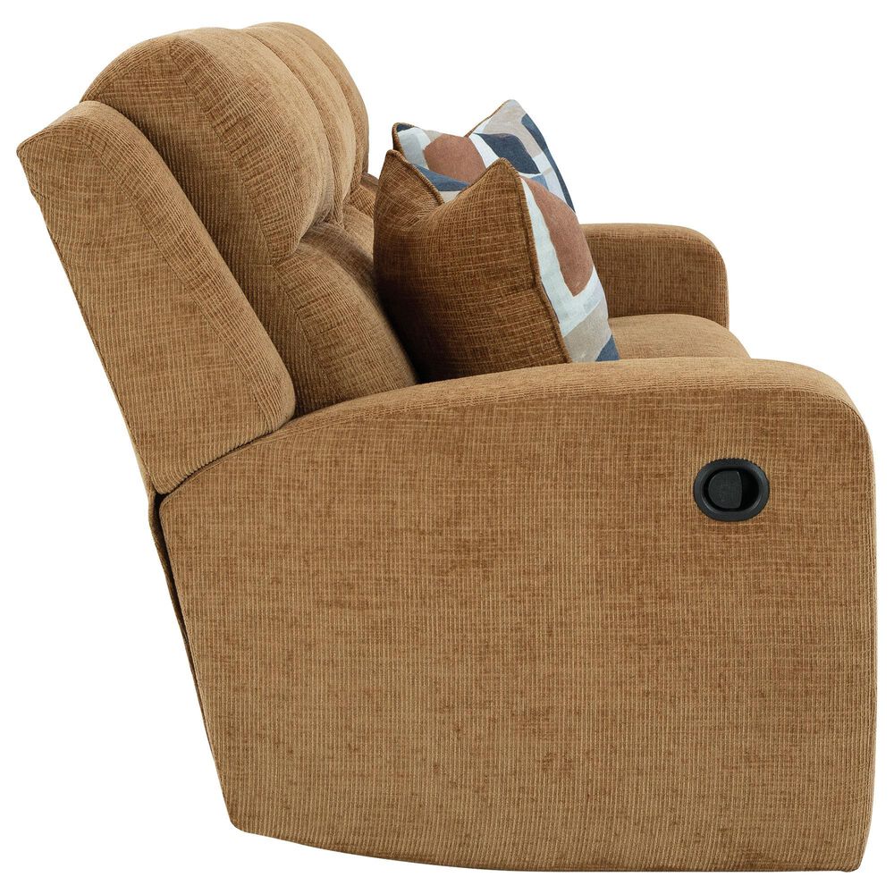 Ashley Kanlow Manual Reclining Sofa in Honey, , large