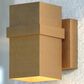 Vaxcel Lavage 1-Light Outdoor Wall Sconce in Honeycomb Gold, , large