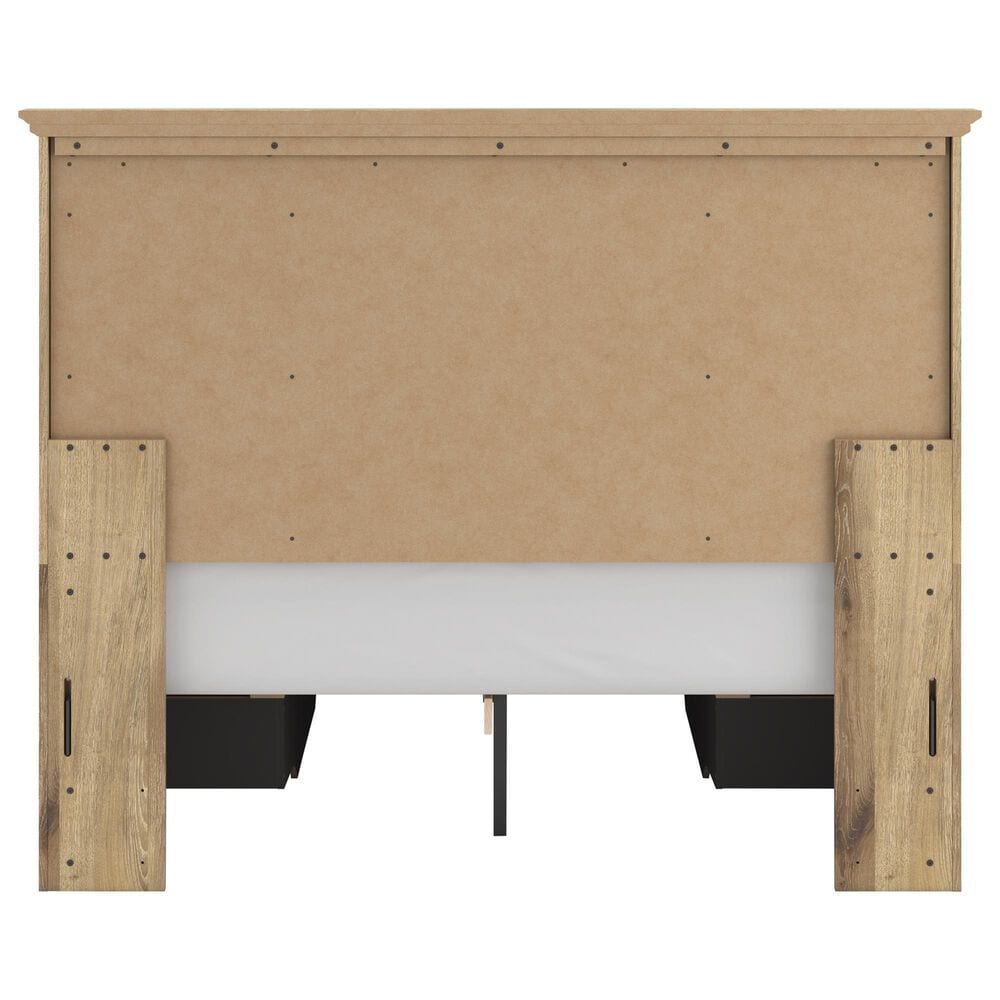 Ashley Makidern Queen Storage Bed with Four Drawers in Tan, , large