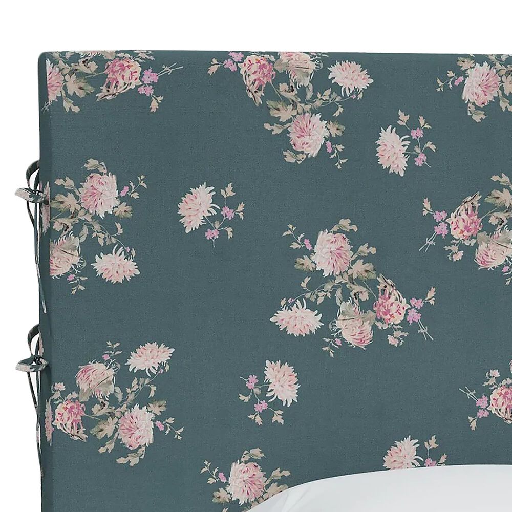 Rachel Ashwell Luella King Slipcover Headboard in Dancing Dahlia Emerald, , large