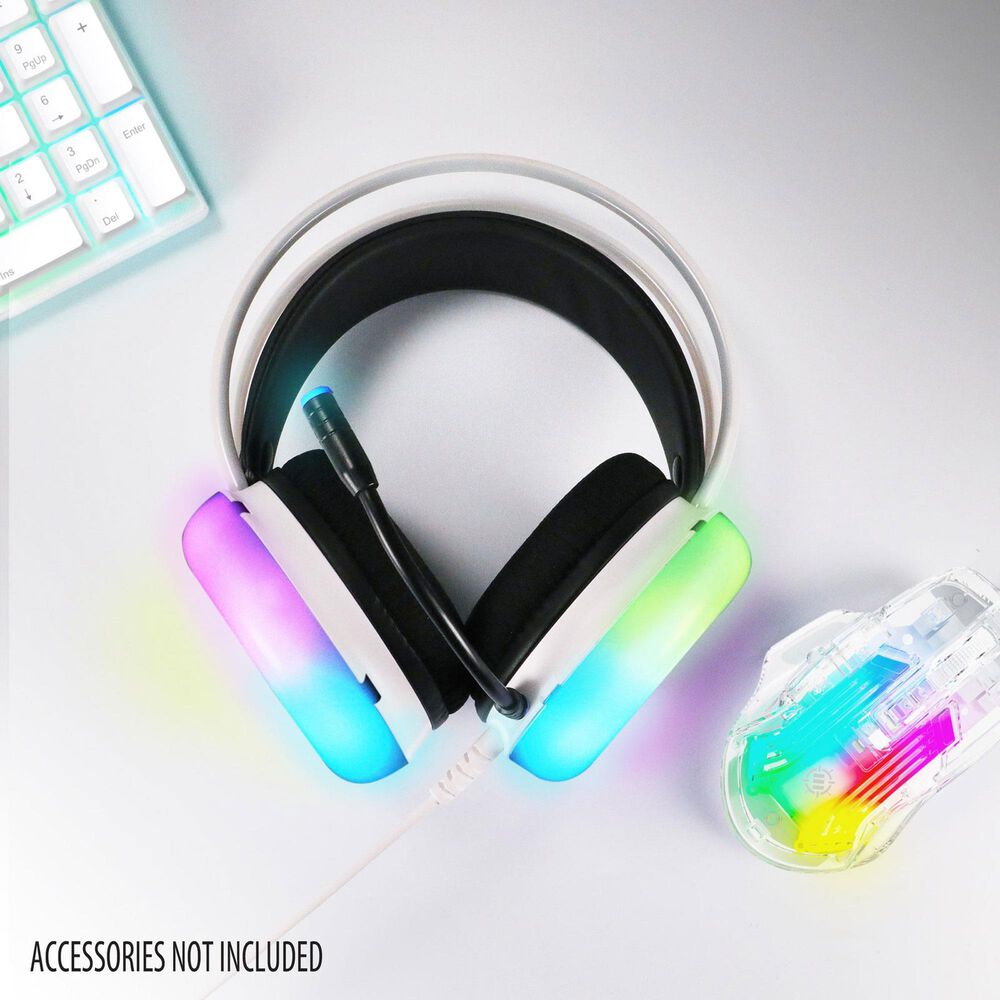 Accessory Power Theorem 3 Gaming Headset with Built-In Bass Resonators in White, , large