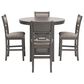 Ashley Wrenning 5-Piece Counter Height Dining Set in Light Gray, , large